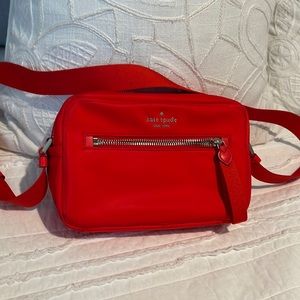 KATE SPADE Red Nylon Crossbody Belt Bag